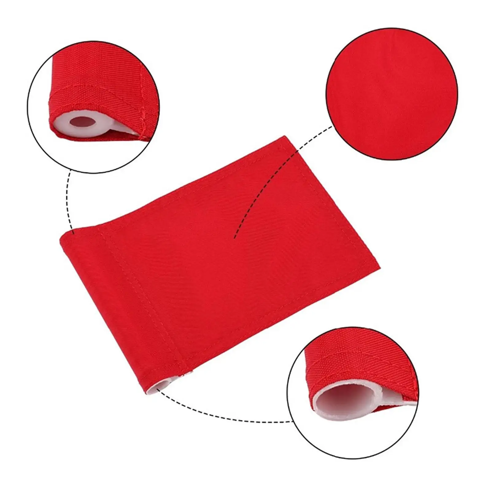 Golf Numbered Nylon Flag with Tube Insert Lightweight Putting Flag for Park Garden Backyard