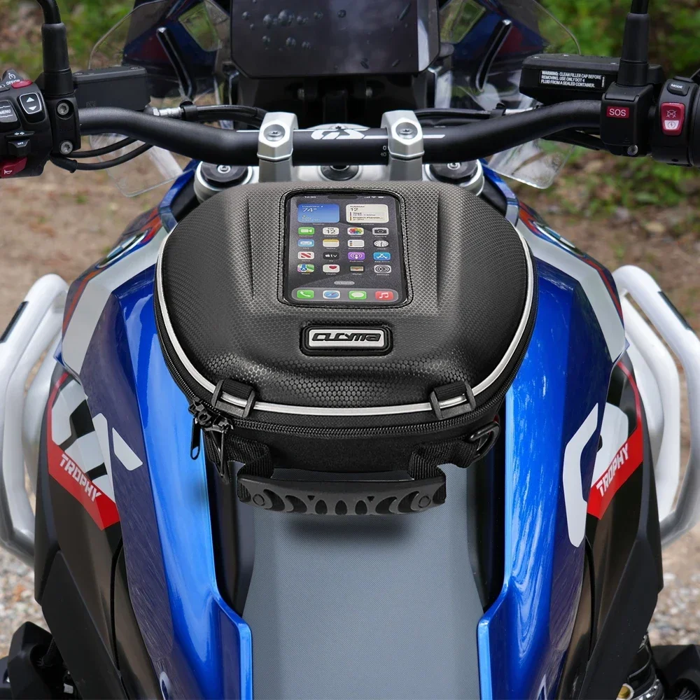 

Для BMW R1300GS R 1300 GS HP2 Enduro K1600GT 2024, сумка для бака, рюкзак для багажа, гоночный мотоцикл, передняя сумка на бак, быстрозапирающийся фланец