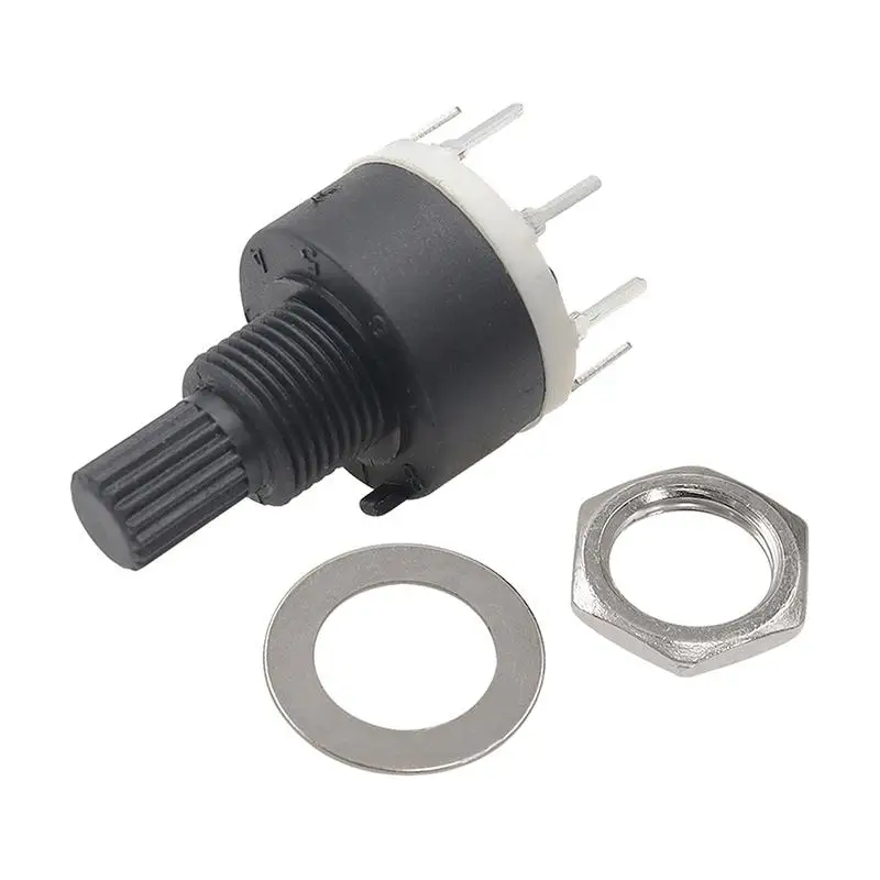 Easy to Install RS16 16mm Rotary Switch Multi Position Flower Axis Band Switch 15mm Handle for Electrical Maintenance