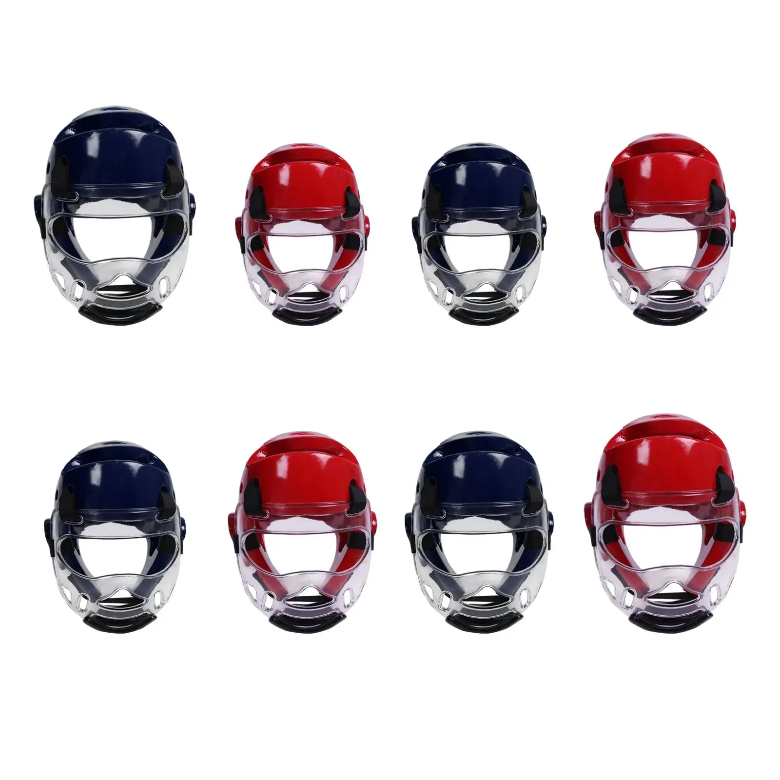 Karate Headgear Removable Mask with Mask Soft Professional Protective Gear for Men and Women Taekwondo Grappling Sanda Fighting