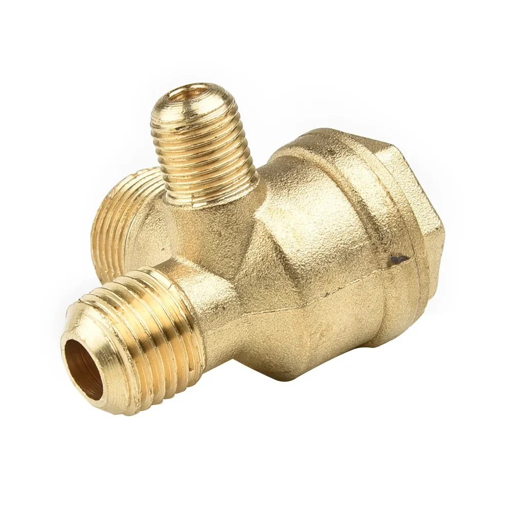 Air Pump Check Valve Cut-off Brass Air Compressor Accessories 10*14*16mm Home Tool Gold Easy installation Useful