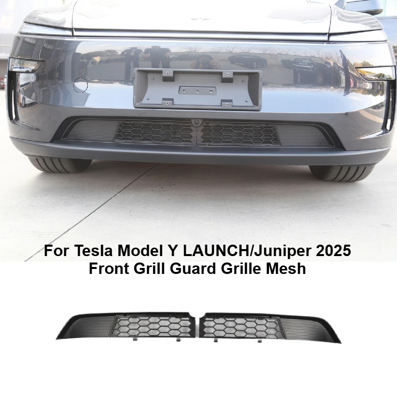 

For Tesla Model Y LAUNCH/Juniper 2025 Front Grill Guard Grille Mesh insect-proof net Air Inlet Vent Cover Bumper Grid Filter