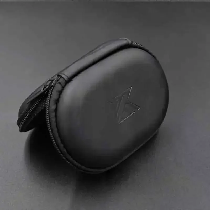 1Pc/2Pcs Earphones Oval Storage Bag Wired Headphones PU Zipper Storage Box Portable Hold Case Container For BA10 AS10 ES4