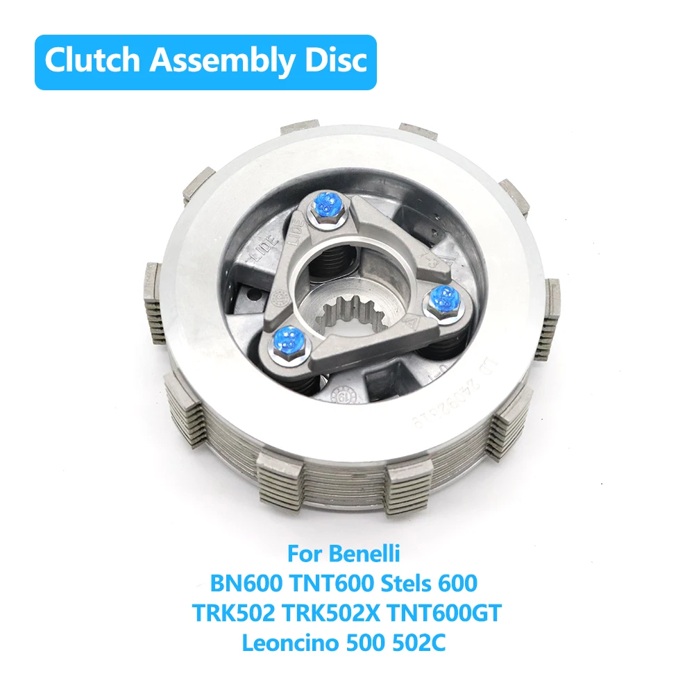 For Benelli BN600 TNT600 Stels 600 Keeway RK6 TRK502 TRK502X Leoncino 500 502C TNT600GT Motorcycle Engine Clutch Assembly Disc