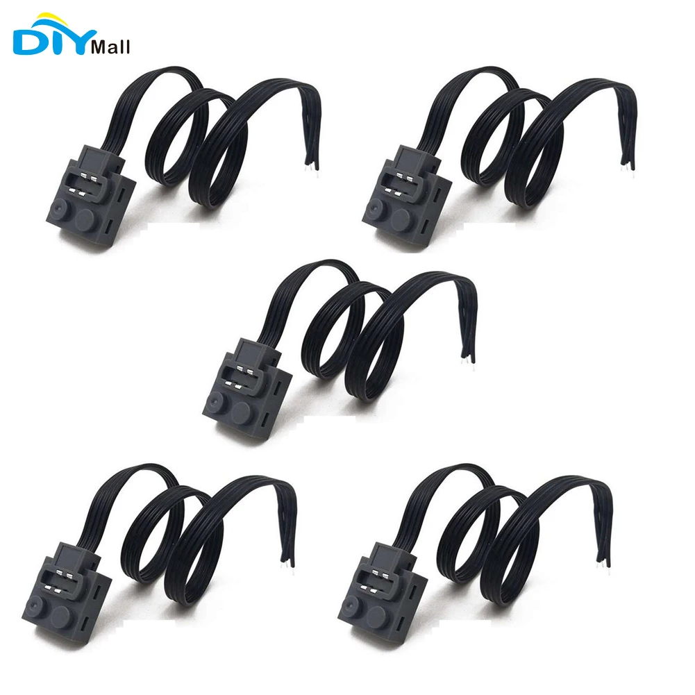 

5Pcs Power Functions Cable 9686 Extension Cord 25cm/9.8 inch Compatible with 8293 M Motor Legoeds MOC PF Tech-nic Parts