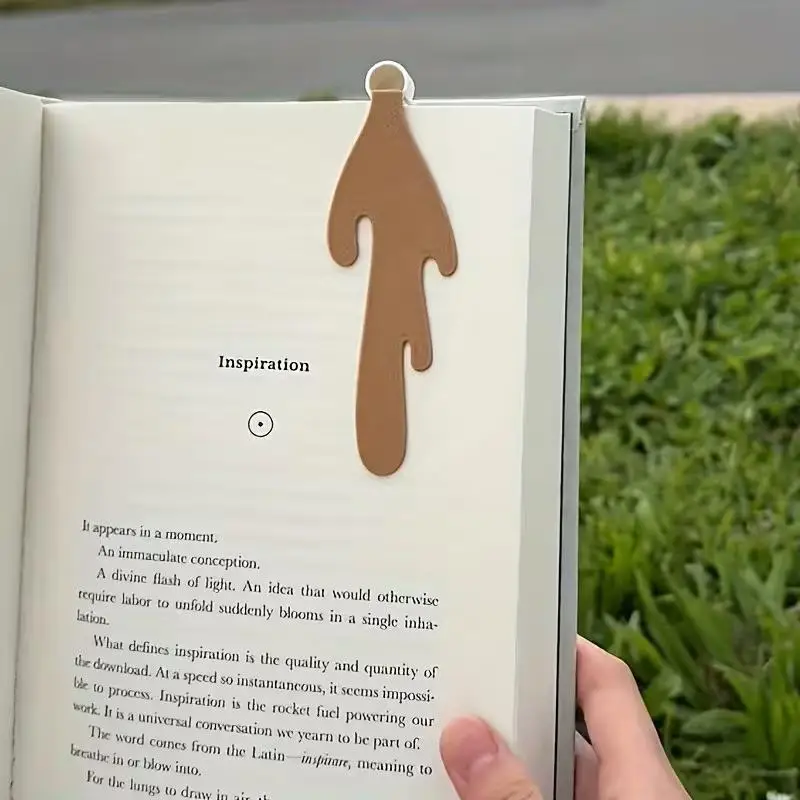 1pcs Coffee Cup-Shaped Leather Bookmark – Durable Page Marker, Gift for Book Lovers & Enthusiasts