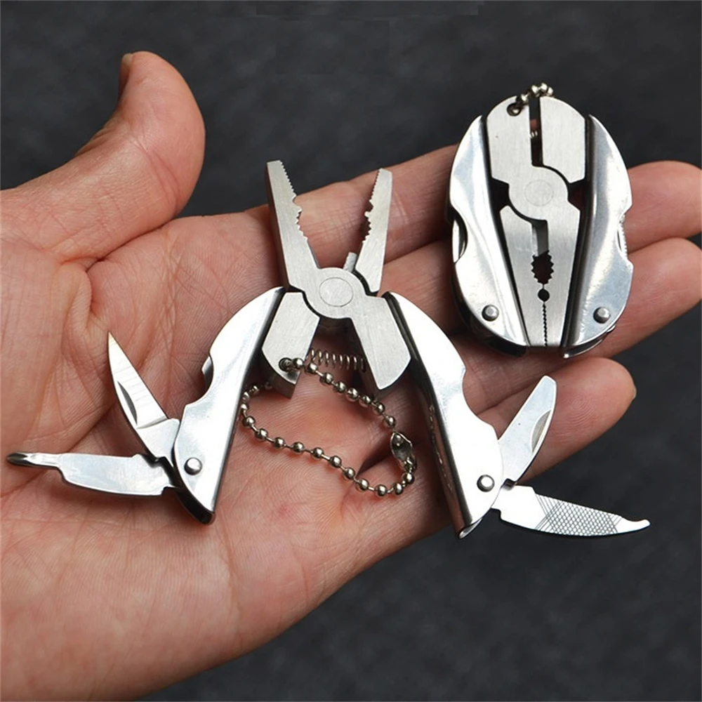 Stainless Steel Outdoor Portable Multitool Pliers Knife Keychain Screwdriver Multi Tools Mini Pliers Herramientas Multi Tool