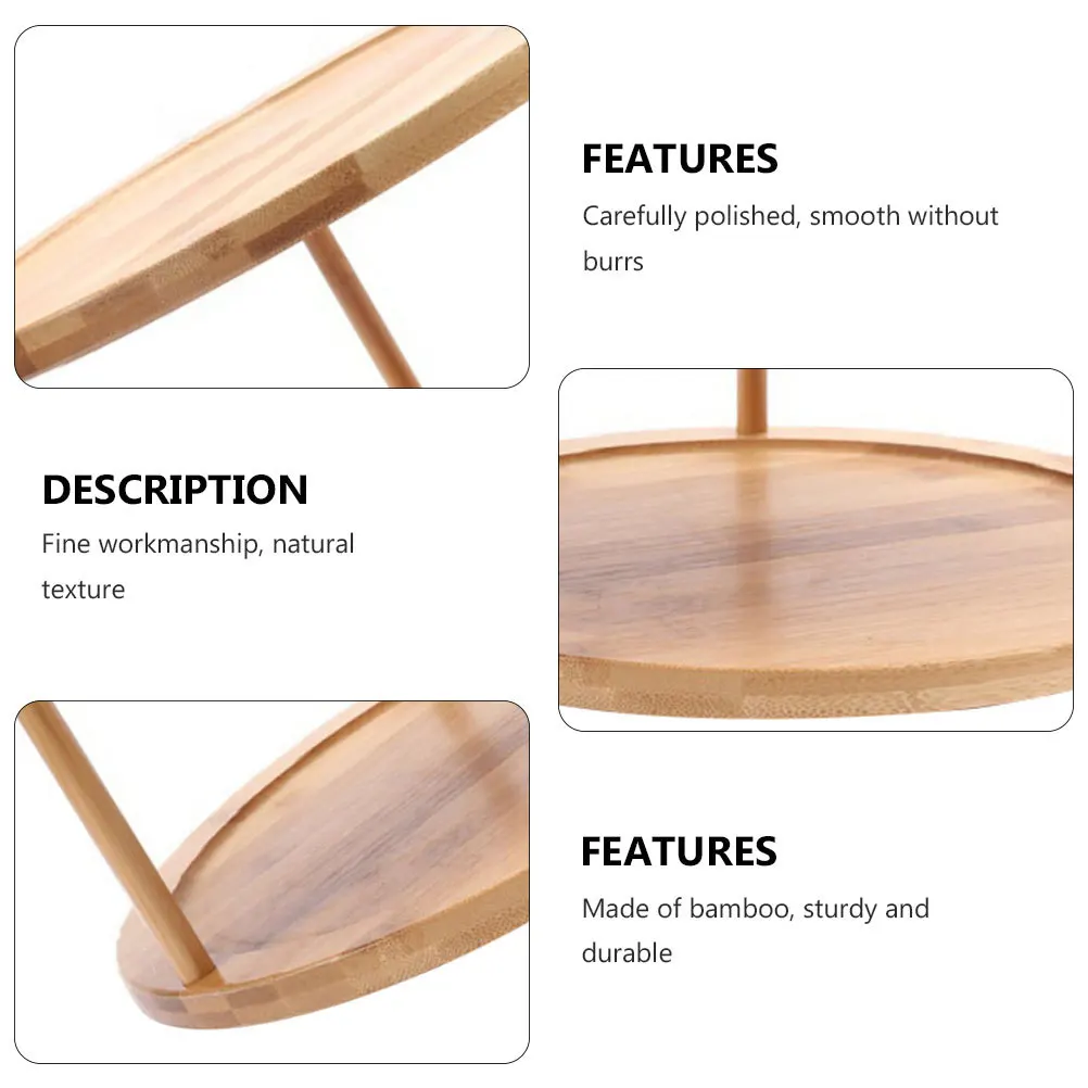 

Premium Bamboo Seasoning Storage Shelf Desktop Organizer Double-Layer Cosmetics Rack Large Capacity Multi-Functional Kitchen