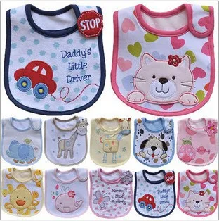 Feeding Baby Bibs Cute Embroidered Sleeveless Bibs For Baby Girl Bib Saliva Boy Burp Cloths Things Cartoon