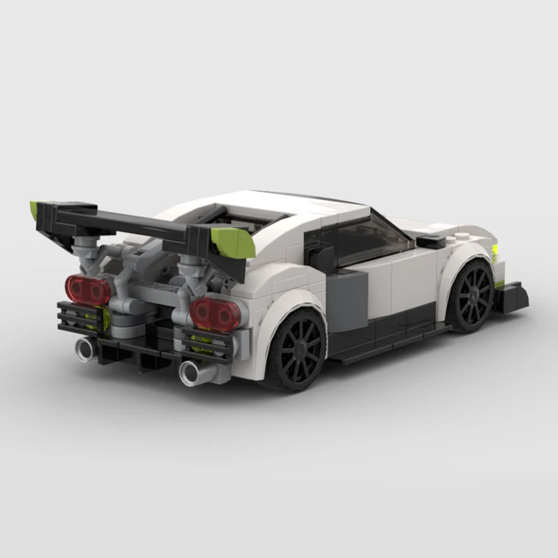 Speed Hypercar Model MOC Building Bricks Sports Car R8 V10 Custom Modular Technology Gifts Toys Suit Holiday Assemble Display