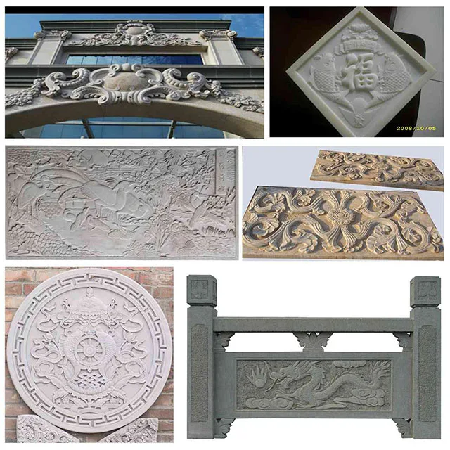 Stein 1825-2 Kopf 3D Steinschnitzerei und Skulpturen Steinschneider Graviermaschine Granit CNC Graveur