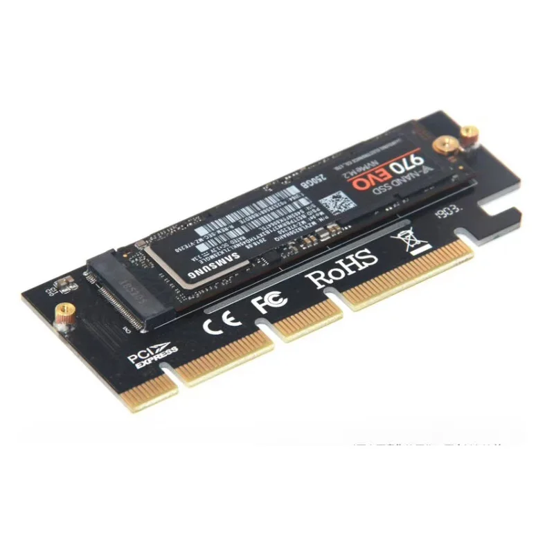 مهايئ من M.2 NVME Raiser PCIE to M2 متوافق مع فتحة PCIE X16 X8 X4 عالية السرعة PCI Express GEN3 مع مؤشر LED لـ 2230-2280 M2 SSD