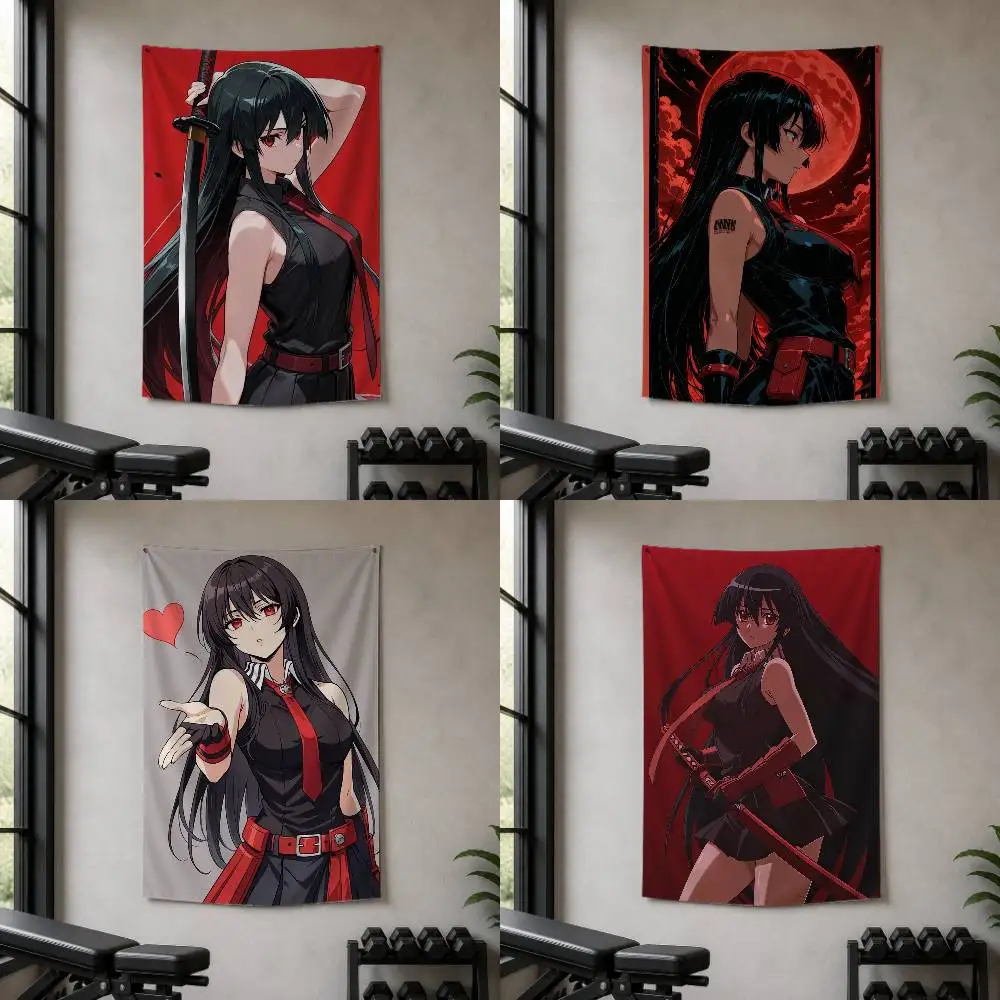 Anime Akame ga Kill Decorative Wall Flag Banner for Home Garden Garage Indoor Outdoor Decor
