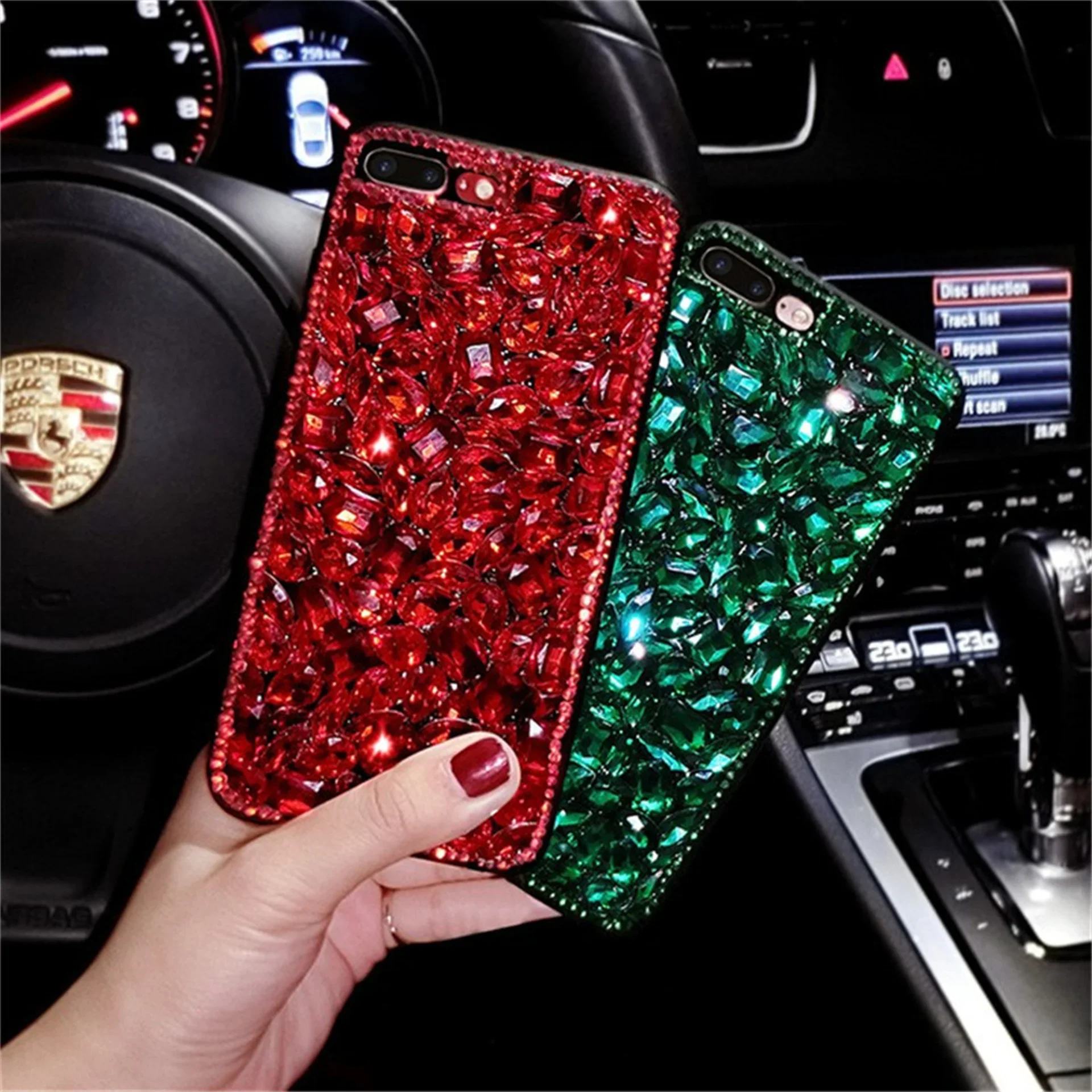 Luxury Rhinestone Phone Case for Samsung, Galaxy Diamond Glitter Cover, S26, S23, S22, S21, S24 Plus, Ultra Fe, Note 10, 20
