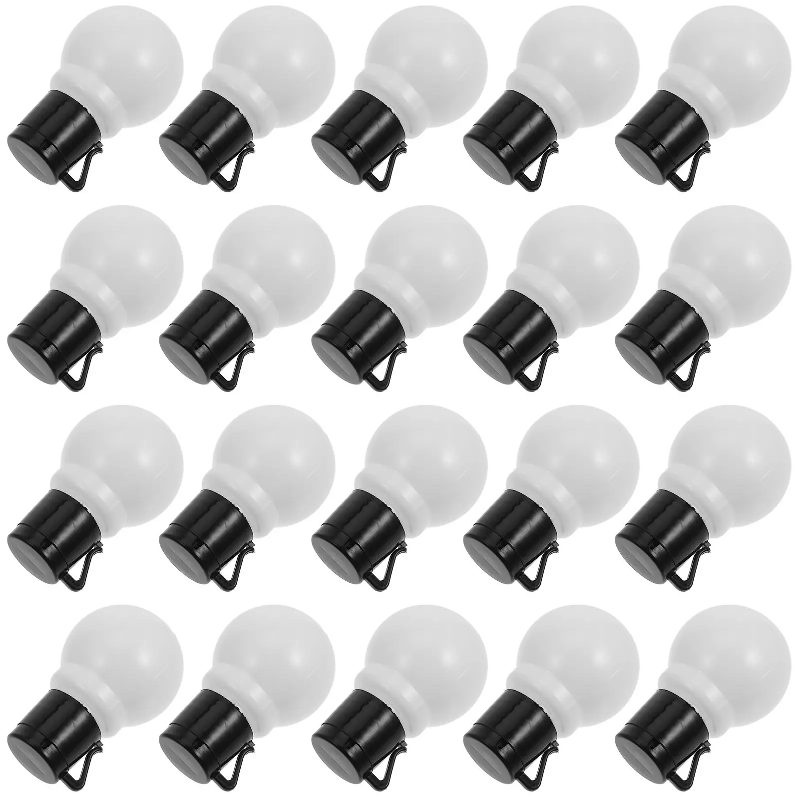 

20 Pcs Christmas Decoration Fairy Lights Small Globe Plastic Bulbs Empty Lamp Shade Pendant For Home Party Wedding Garden String
