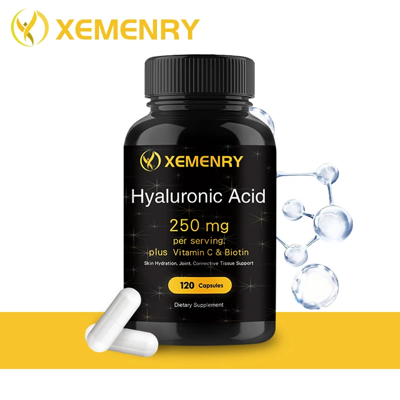 Hyaluronic Acid Capsules - Skin Hydration, Joint Lubrication, Hair and Eye Health