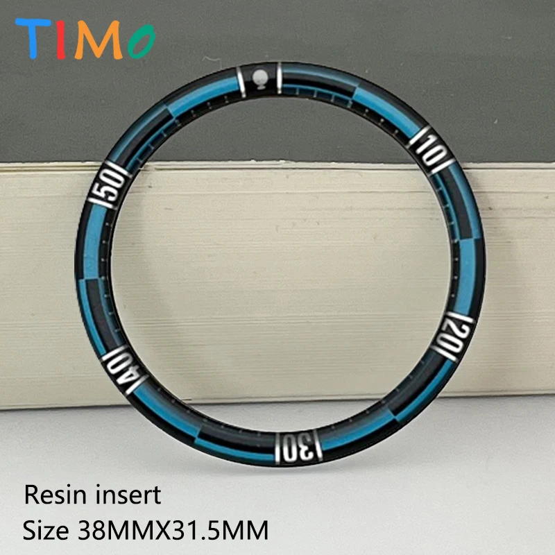 38X31.5MM Resin Bezel Insert For SKX007 SKX009 SRPD Watch Case NH35 NH36 Case Bezel Resin Insert Ring