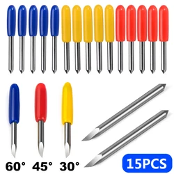 15PCS/Lot 30/45/60 Degrees Replacement Blades For Summa Cricut Plotter Blade Knife Cutter Blades For Power Tools Cutting Plotter