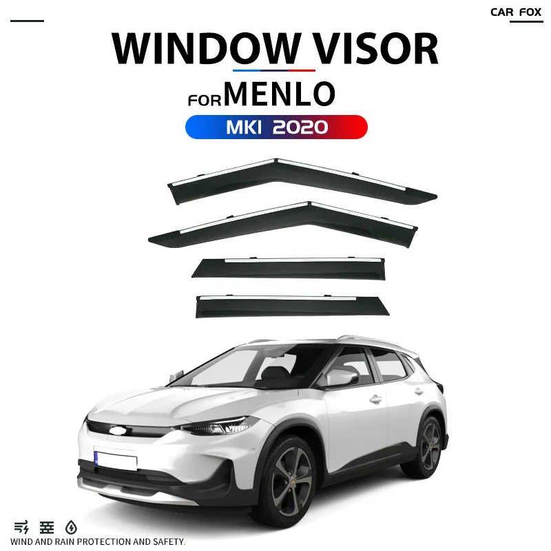 For MENLO Window visor Weather Shield Side Window Deflector Car windshield weather shield Car accessories