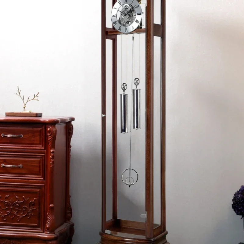 

Floor Vertical Large Clock Mechanical Retro Affordable Luxury Modern Minimalist the Grandfather Clock Hg131