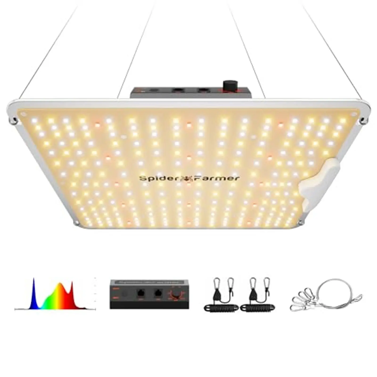 

100W LED Grow Light for Indoor Plants – Upgraded High Efficiency Full Spectrum, Dimmable High PPFD, Deep Penetration for 2x2/3x3