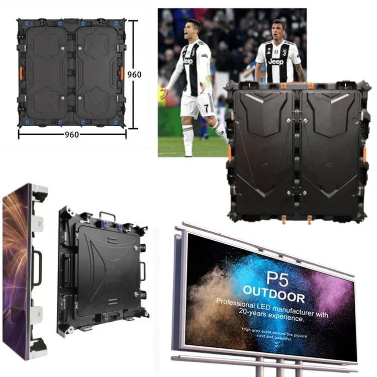 سعر جيد P3 P4 P5 P6 Led عرض لوحة في الهواء الطلق HD فيديو جدار مصلحة الارصاد الجوية كامل اللون شاشة LED خارجية P4 #4