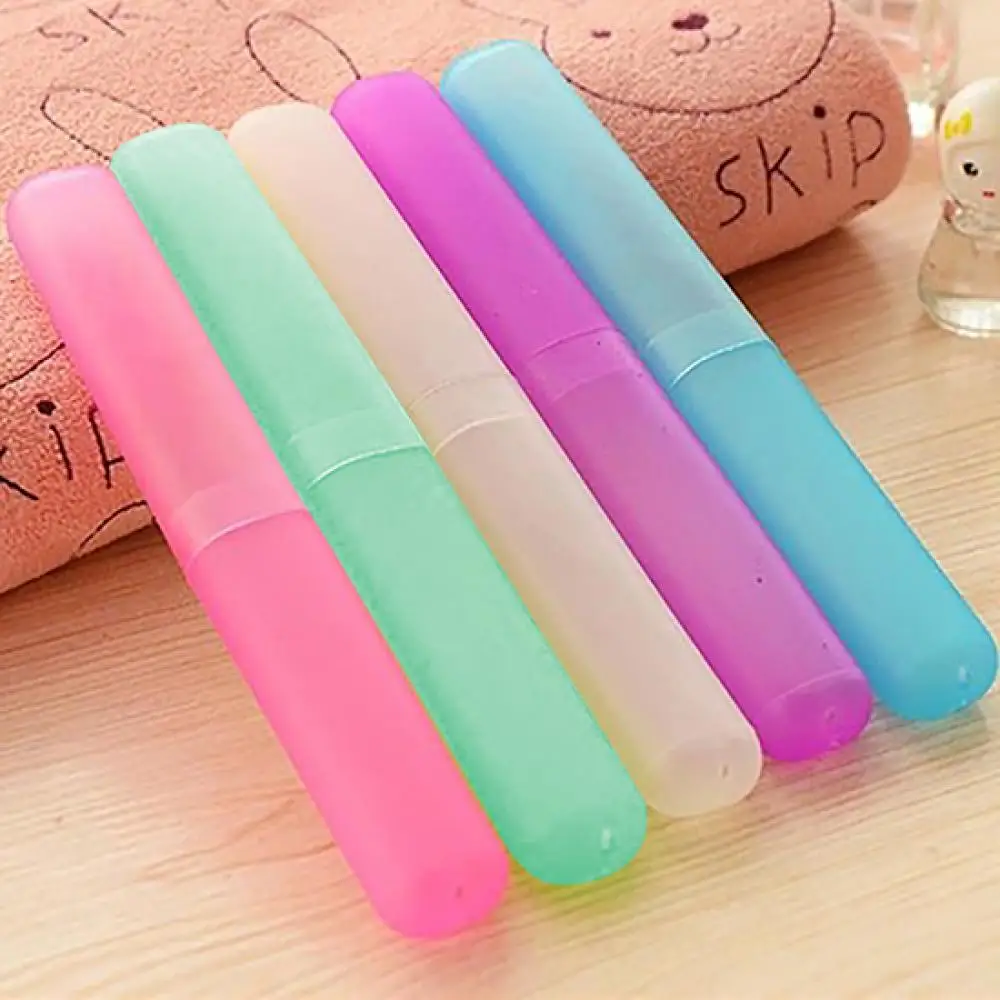 Portable Toothbrush Toothpaste Holder Travel Hiking Camping Toothbrush Holder Case Tube Protect Cover Box Bathroom