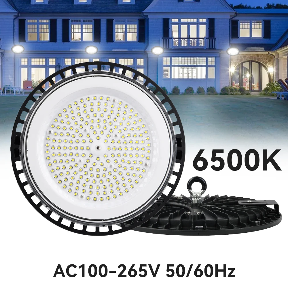 

UFO Floodlight LED Industrial Lighting Lampara Garage Light 100-265V LED IP66 UFO Light 100W 150W 200W Floodlight Lamp