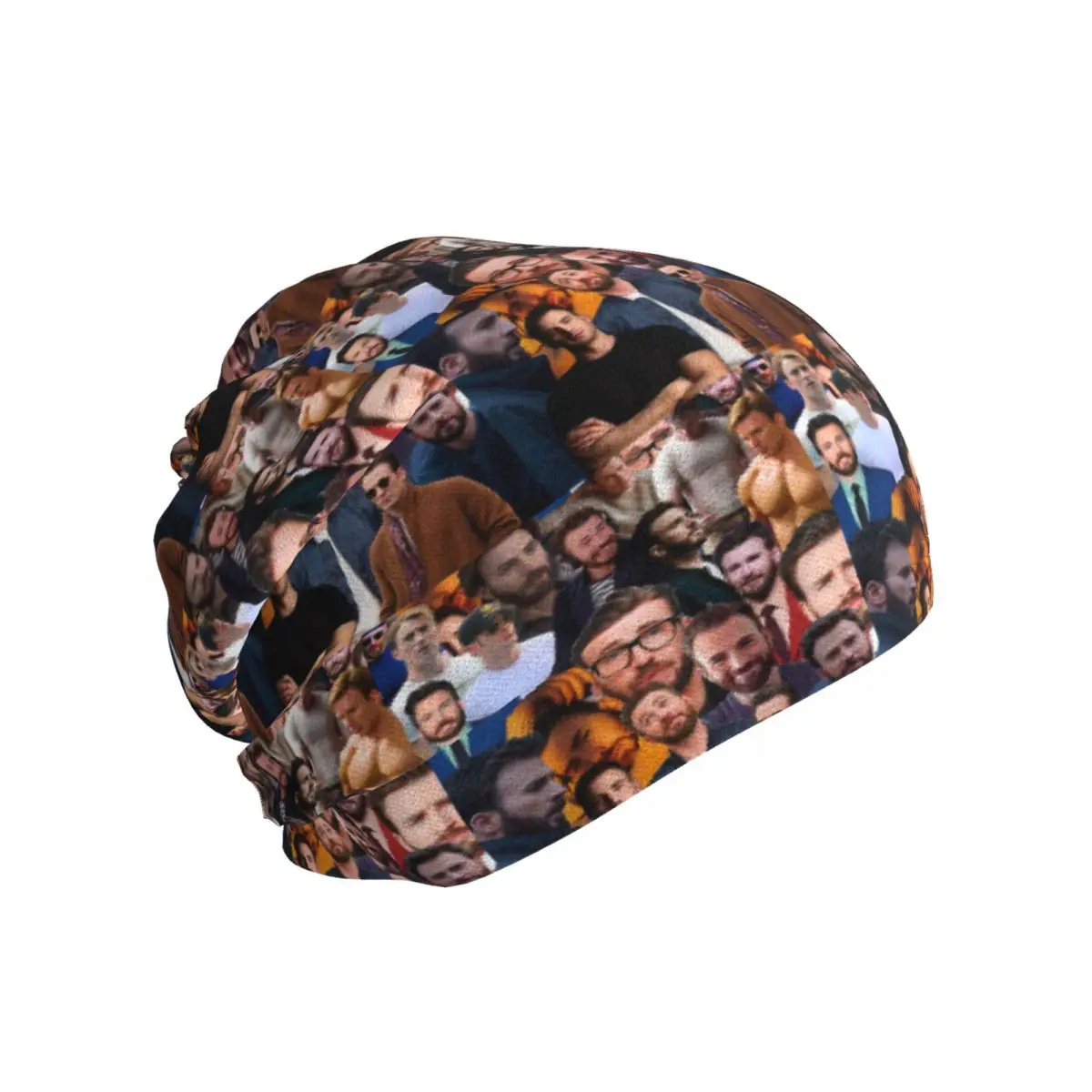 Chris Evans Photo Collage Bandana Neck Gaiter Printed Wrap Scarf Outdoor Sports Cycling Scarf Unisex Adult Washable