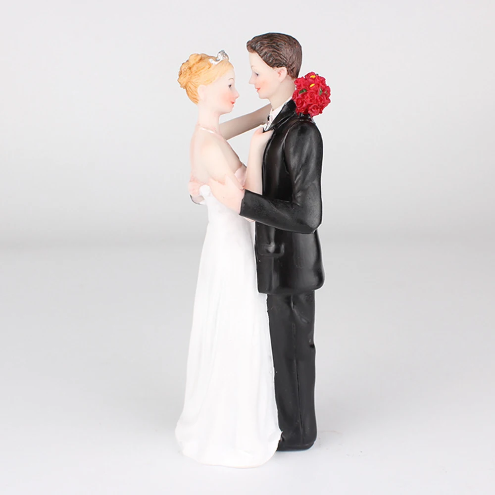 Cake Toppers Dolls Bride and Groom Figurines Funny Casamento Wedding Cake Toppers Stand Topper Decoration Supplies