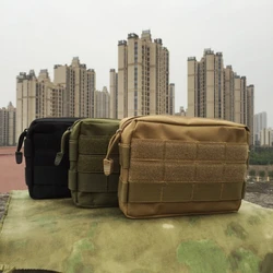 Outdoor Running Waist Pack Molle Tactical Belt Bag Small Pocket Military Waist Pack Pouch Travel Camping Bags Men Portable