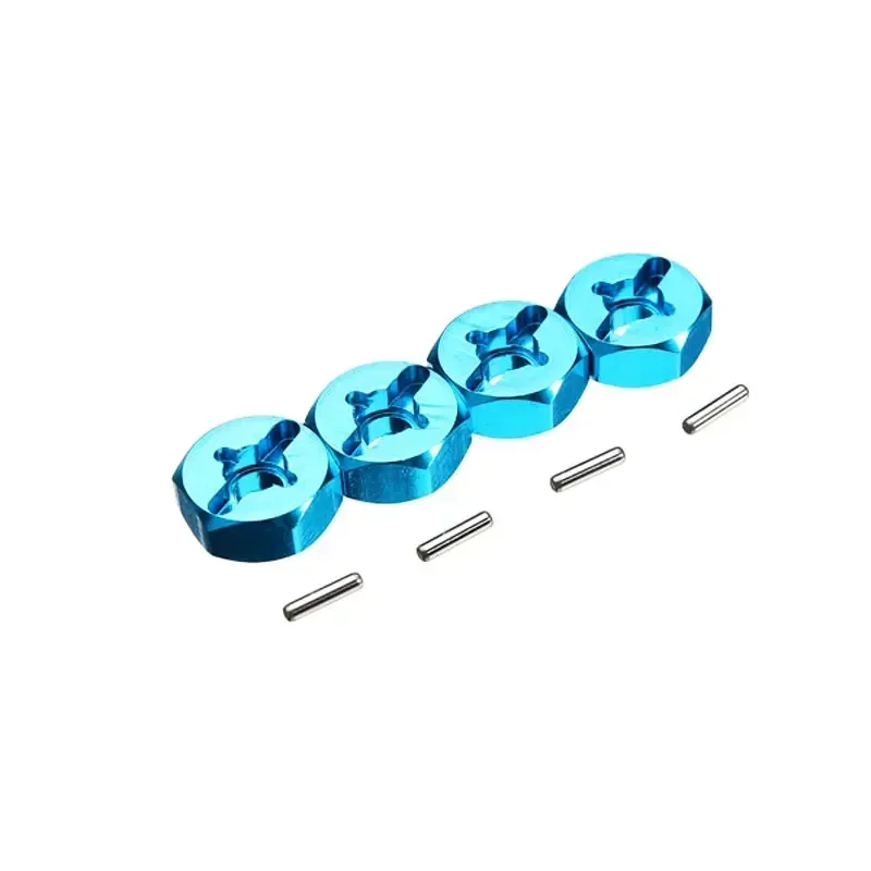 4 Uds llanta de rueda combinadora Hexagonal 7Mm actualización 12Mm adaptador de Metal para neumáticos 1/18 Wltoys A949 A959 A969 A979 K929 1/10