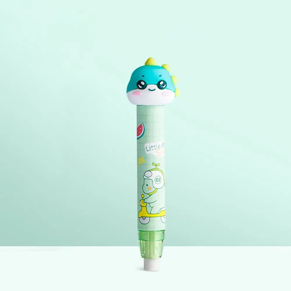 Portable Lovely Cartoon-shaped Eraser Creative Replaceable Pressing Eraser Crumb-free Less Chip Pencil Eraser Student