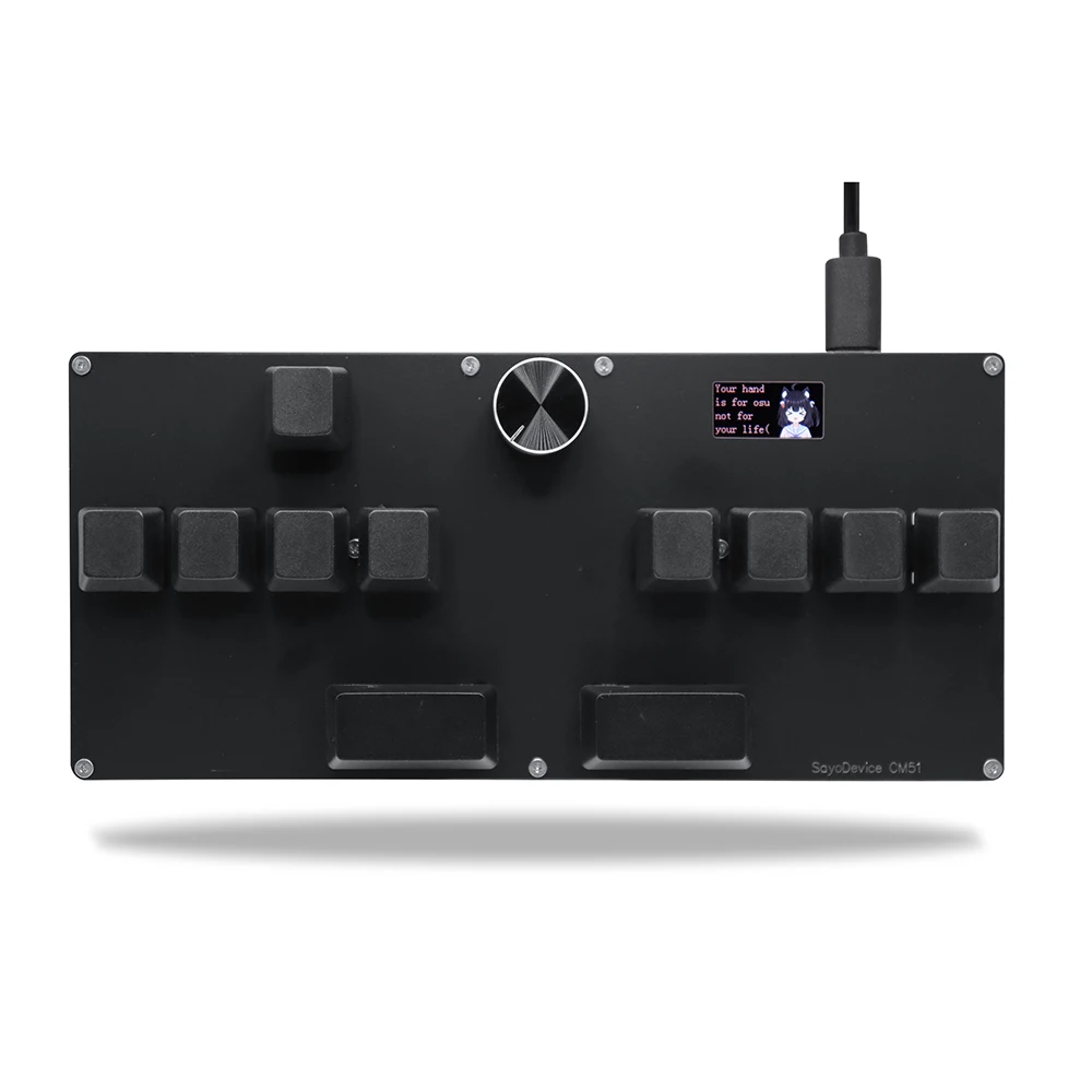 CM51 SayoDevice OSU DJ MAX OUTEMU/Gateron Schakelaars Snelle Trigger Magnetische Schakelaars Toetsenbord Met Knop Scherm Kopiëren Plakken Shotcut