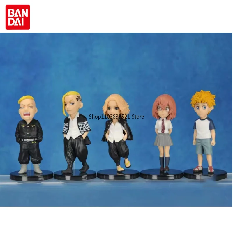 

BANDAI Anime Tokyo Revengers WCF Series Draken Manjiro Sano Hanagaki Takemichi Mini Action Figure Model Desktop Ornaments
