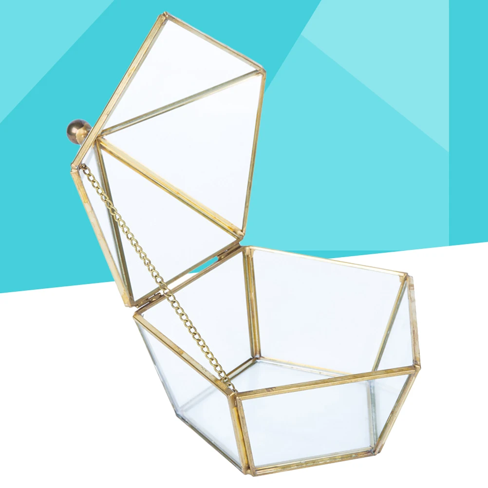 

Коробка для колец с геометрическим рисунком, чехол для хранения ювелирных изделий благородного цвета, идеально подходящий для свадьбы, помолвки, подарка на день рождения, годовщину