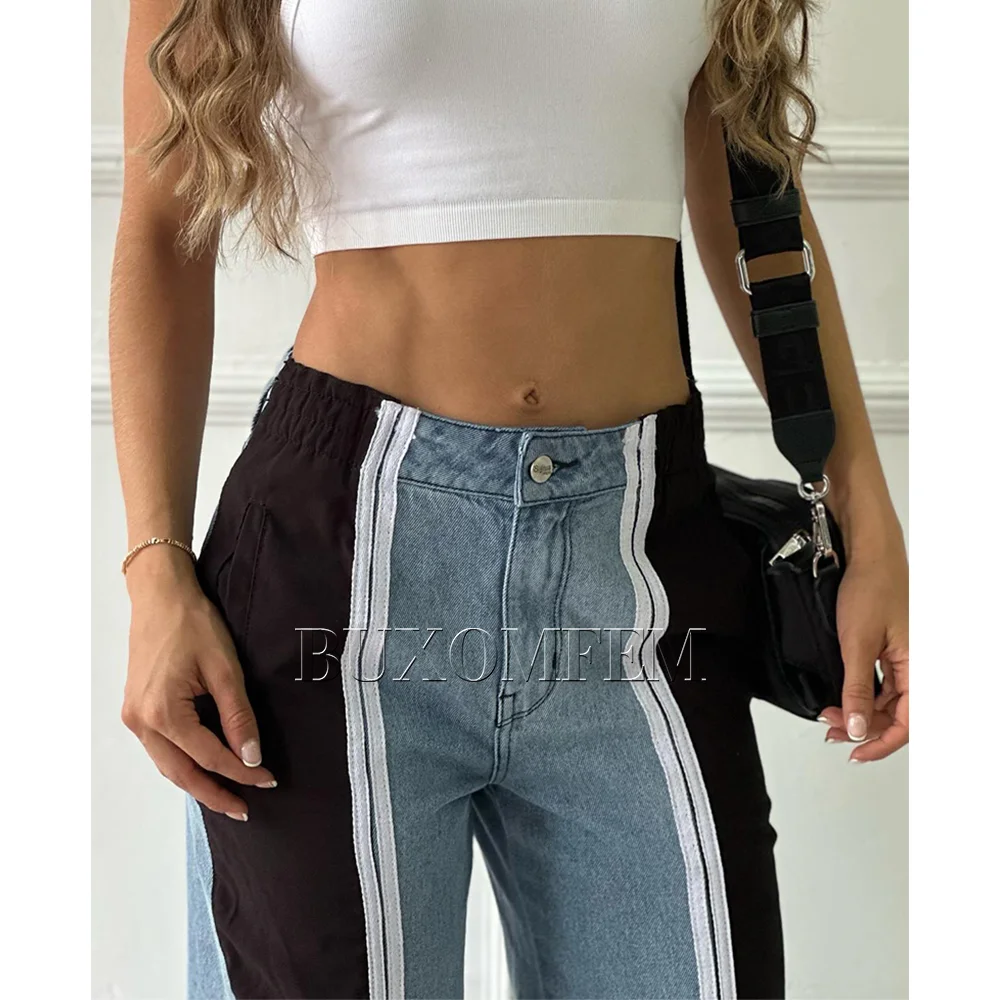 Streets tyle Outwear Bottoms 2024 hoch taillierte Cargo jeans mit mehreren Taschen Hochwertige Freizeit hose 2024 Herbst Baggy Pants