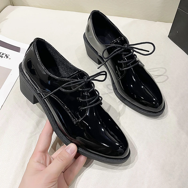 Women Oxford Flats Shoes 2024 New Autumn Retro Shoes for Women Casual Office Loafers Women Mary Jane Shoes Zapatos De Mujer