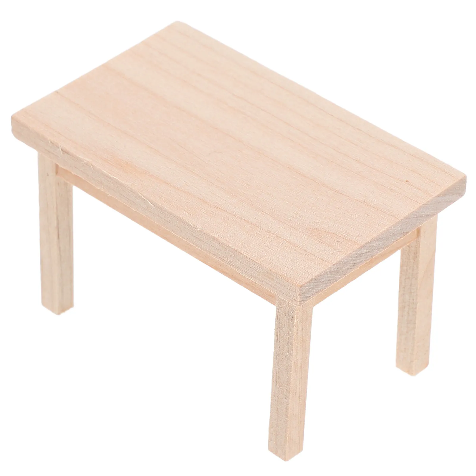 

Wood Miniature Furniture Table for Mini Room Decoration Vivid Realistic Detail Handcrafted Solid Wood Mini House Table Adorn