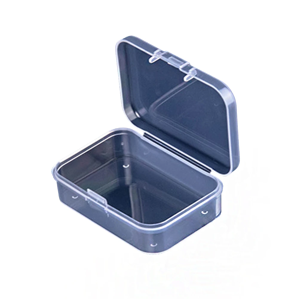 1pc Mini Transparent Plastic Small Box Beads Makeup Transparent Storage Box Gift Box Jewelry Earplugs Storage Box Container