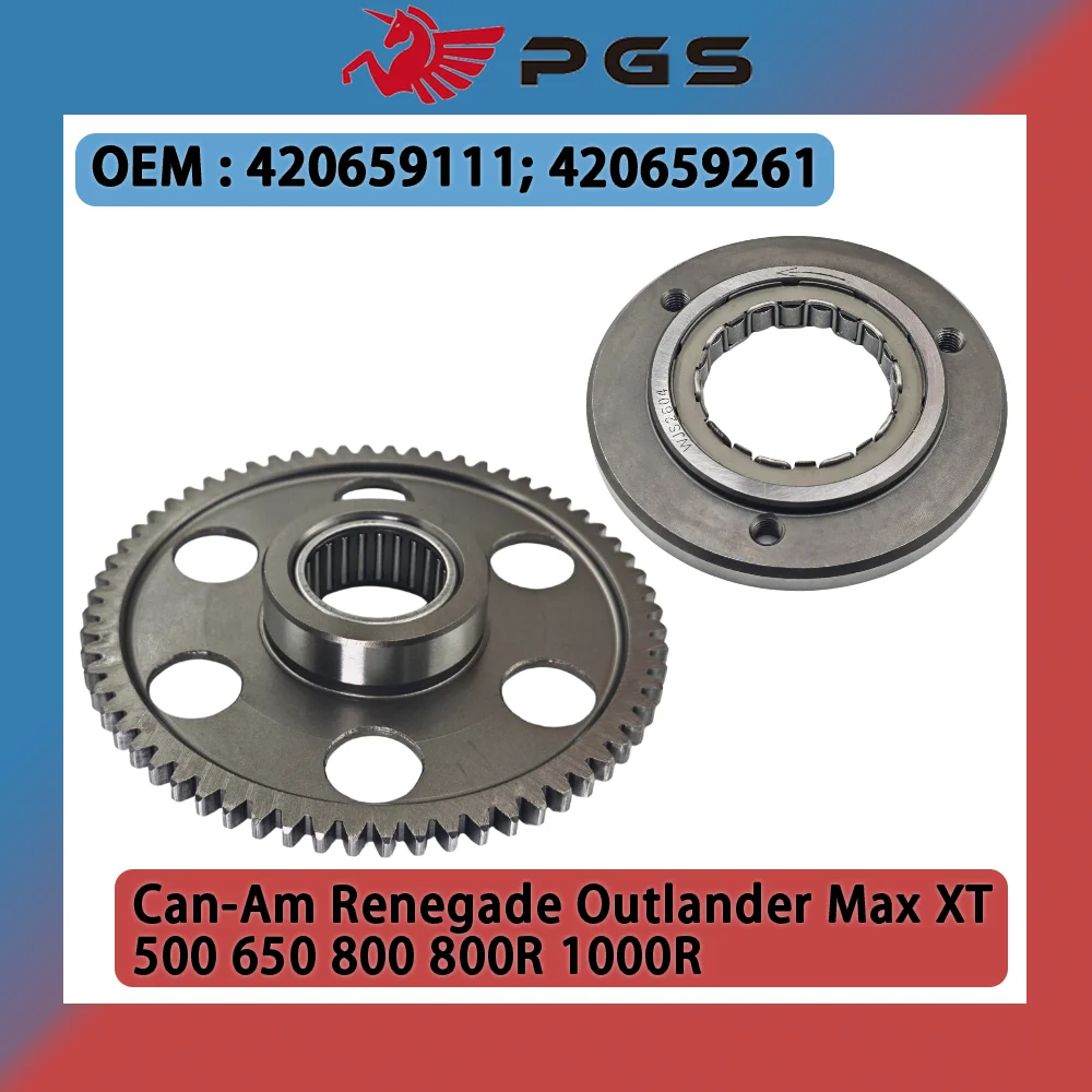 Motorcycle One Way Starter Clutch Gear Assy For Can-Am Outlander 650 Commander 800 1000 1000R Defender HD8 Maverick 1000R