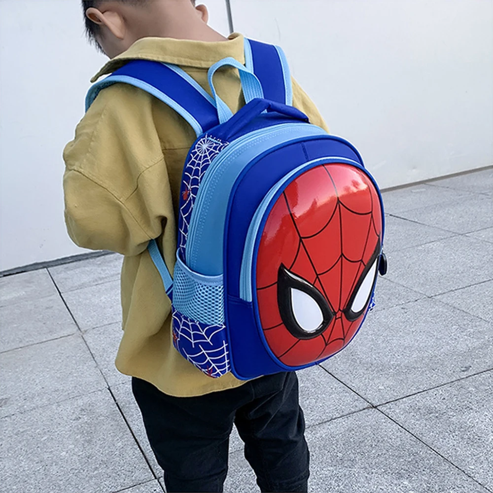 Cartoon Anime SpiderMan Children\'s backpack Cute cartoon schoolbag Boy girl doll toy gift Kindergarten backpack Student backpack