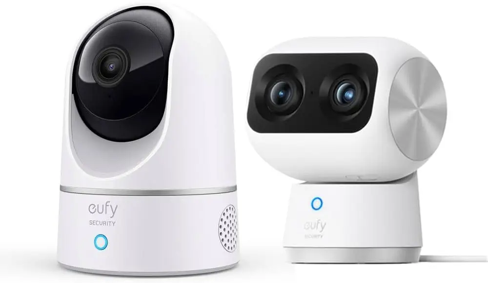 

4K UHD камера видеонаблюдения для помещений с двумя объективами, 360° ° PTZ-камера с 8-кратным зумом для домашнего видеонаблюдения