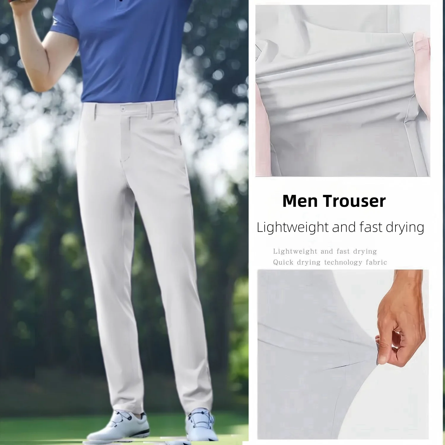 

Spring and summer golf pants for men, golf pants for men, slim fit straight leg sports pants for men