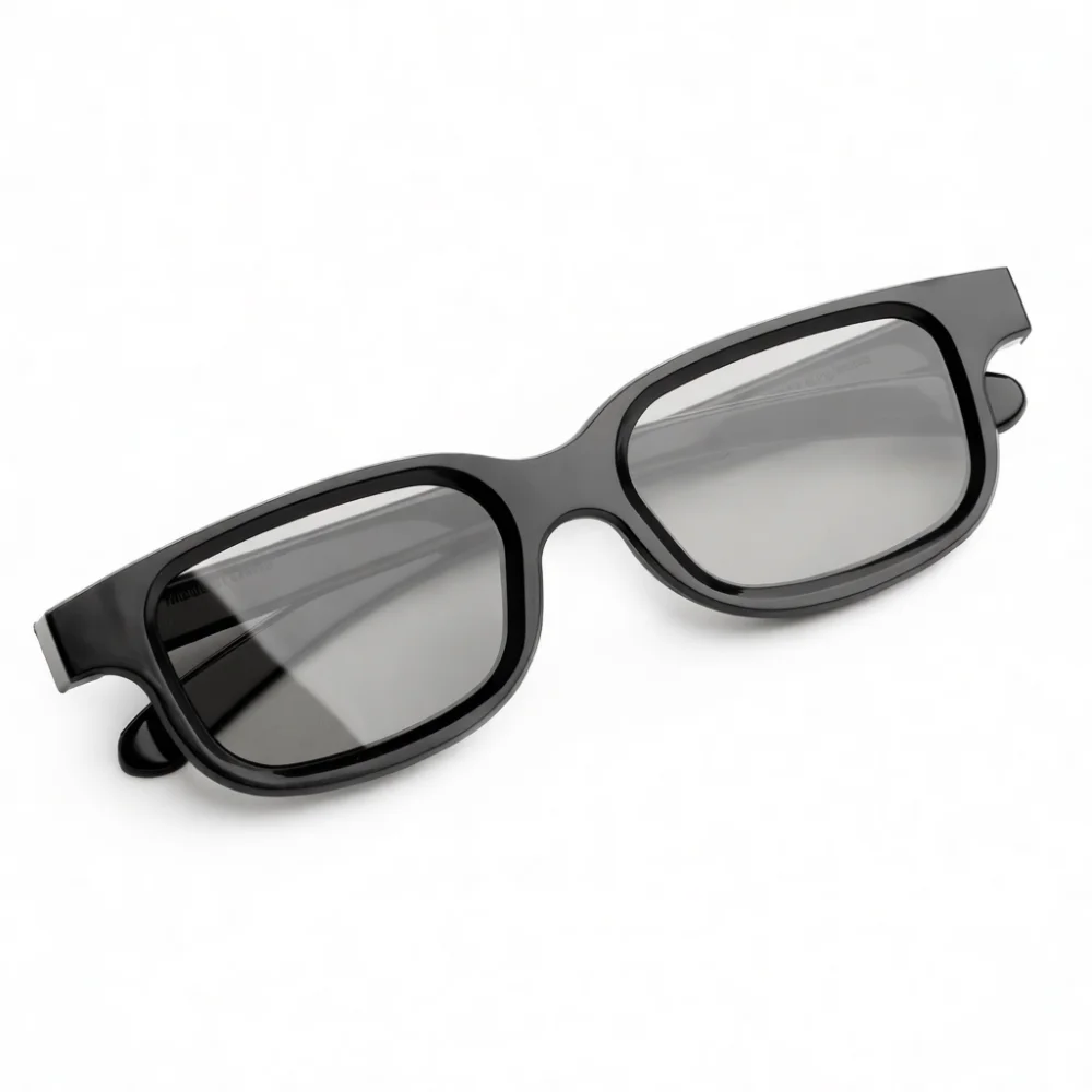 Practical Passive Polarized 3D Clip On Accessory For Cinema Movies Universal Lightweight Fits Over Every Daily Glasses