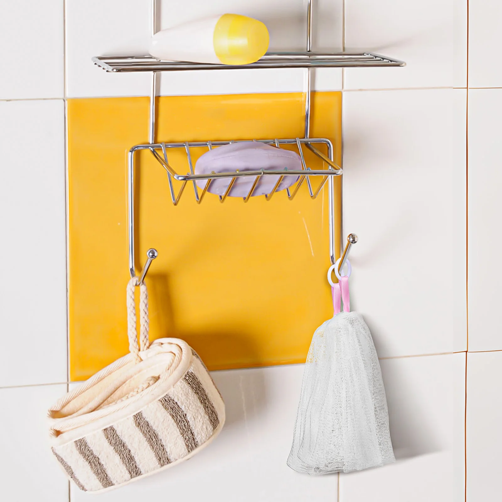 

3Pcs Mesh Soap Bag Pe Drawstring Soap Saver for Facial Cleanser Body Wash Foaming Pouch Shower Supplies Storage