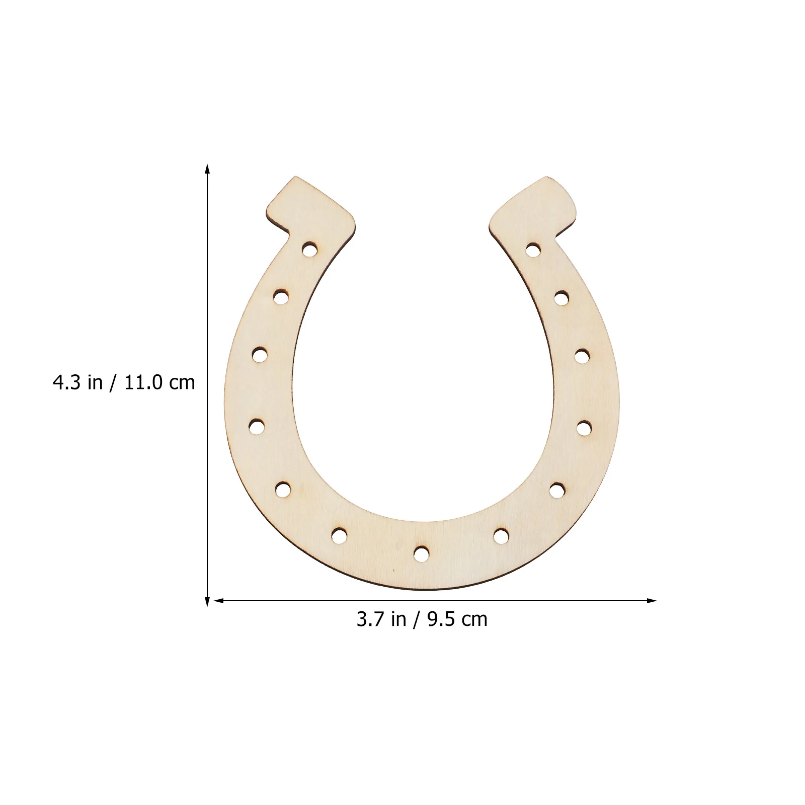 

1 set 1 Set Wooden Chime Horseshoe Diy Decoration Wall Hanging Birthday Wedding Supplies Hanging Diy Wind Bell Wood Horseshoe