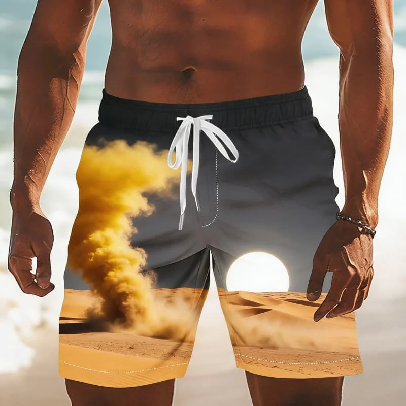 

Мужские повседневные стильные шорты с принтом Natural Wonders, повседневная модная одежда для летнего отдыха и пляжного досуга