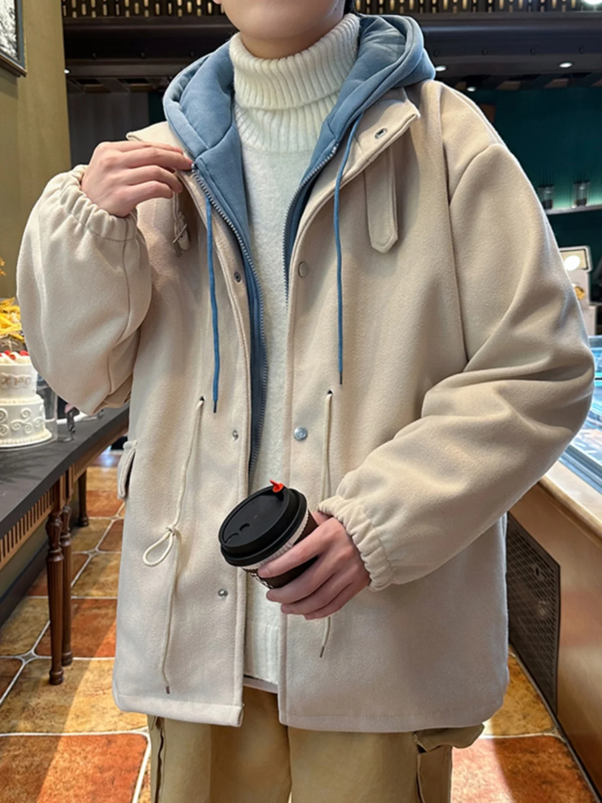 

Wool Blend Coat Korean Reviews Many Men'S Clothes Mens School College University Academy Institute Seminary Lyceum Gymnasium Ins