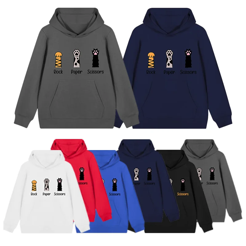 

Harajuku Hip-hop Cute graphics Stamp Casual hoodies Street Loose Men's clothing 2024 New Autumn Winter Daily Leisure Sweater